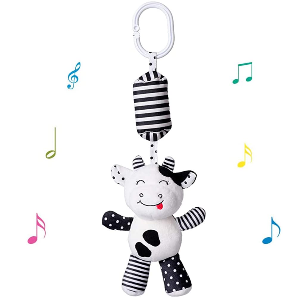 PATPAT Baby Toy Rattle Toy Cartoon Stuffed Plush Toy Hanging Rattle Toys, Baby Bed Crib Car Seat Travel Stroller Soft Plush Toys with Sound, Best Birthday Gift for Newborn 0-18 Month PATPAT Baby Toy Rattle Toy Cartoon Stuffed Plush Toy Hanging Rattle Toys, Baby Bed Crib Car Seat Travel Stroller Soft Plush Toys with Sound, Best Birthday Gift for Newborn 0-18 Month